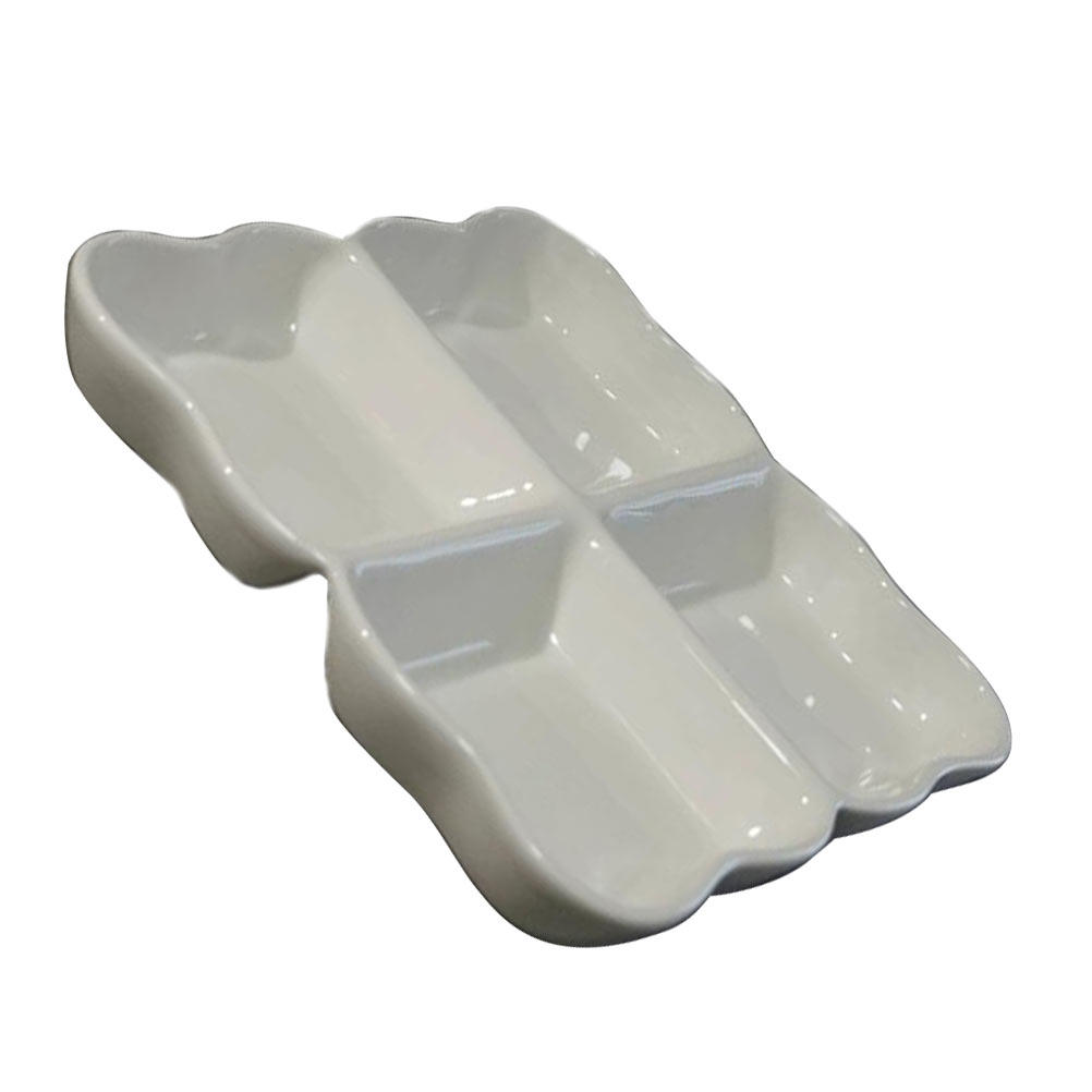 4-Compartment Ceramic Snack Di - Food In Japanese Snacks 评论和价格