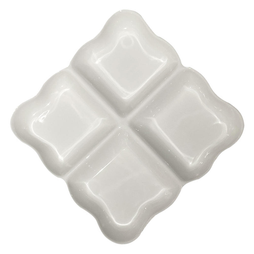 4-Compartment Ceramic Snack Di - Food In Japanese Snacks 评论和价格