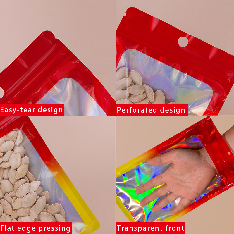 Holographic Color Square Zippe - Food And Snacks 评论和价格
