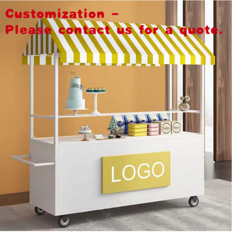 custom.Move Market Stall Cart  - Food Snacks To Sell 评论和价格