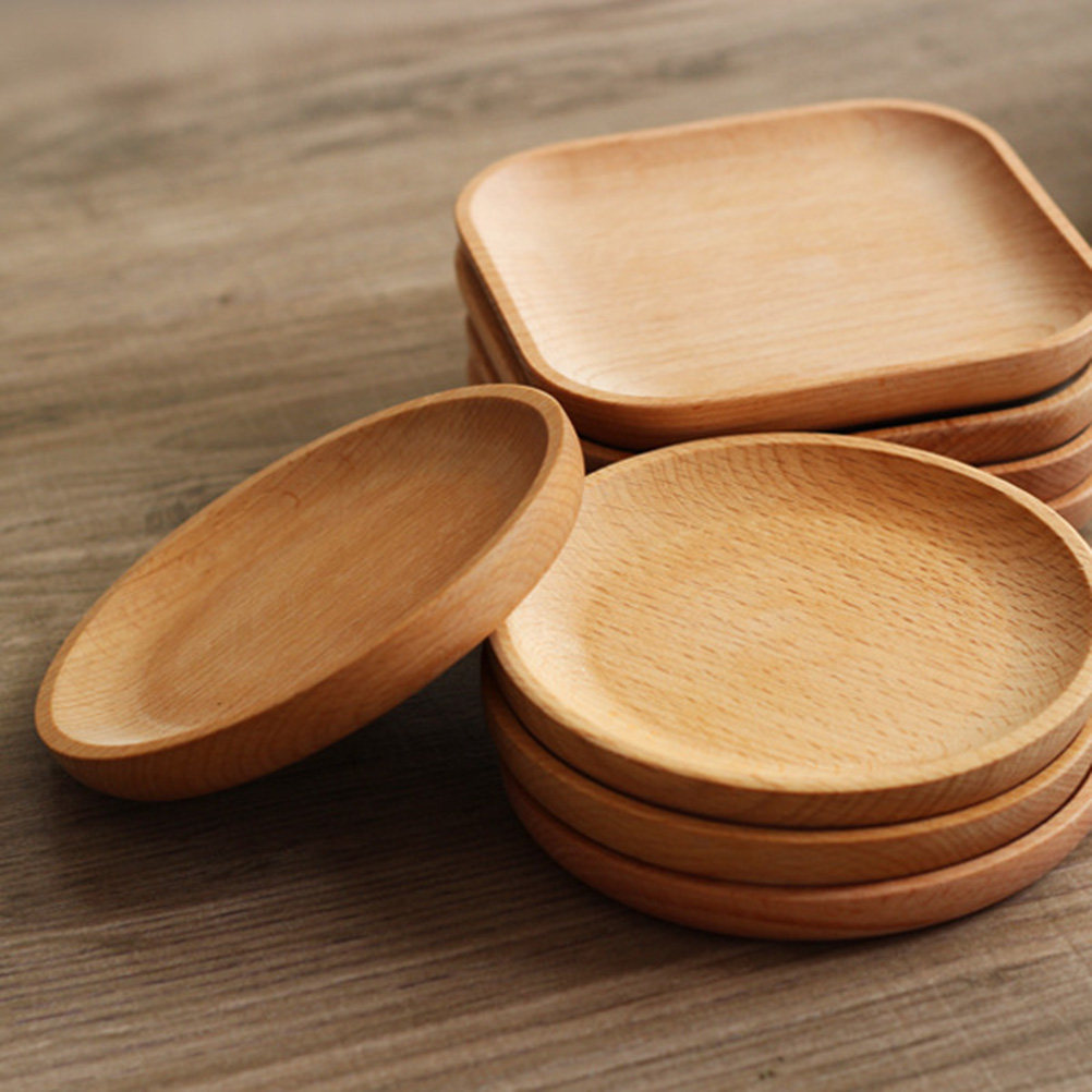 12 Cm Natural Wooden Round Sna - Food In Japanese Snacks 评论和价格