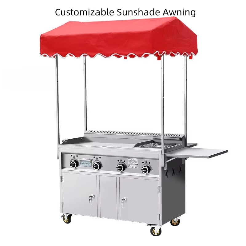 Gas-powered mobile snack cart  - Food Snacks To Sell 评论和价格