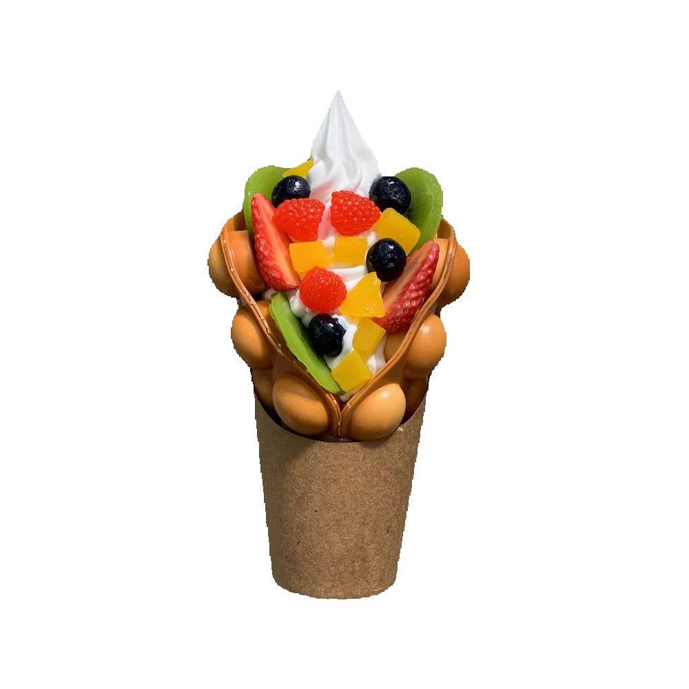 Ice Cream Bubble Waffle Model  - Food Snacks Order 评论和价格